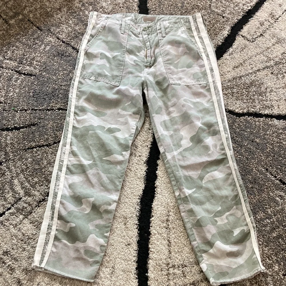 💙 Mother The Shaker Chop Crop Fray Desert Print - Picture 2 of 15